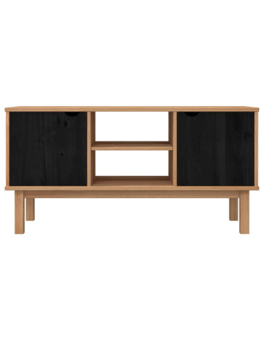 Supporto TV OTTA 113,5 x 43 x 57 cm Nero Legno Massello di Pino