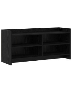 Mobile TV 100 x 33 x 47 cm Rovere Nero Legno ingegnerizzato