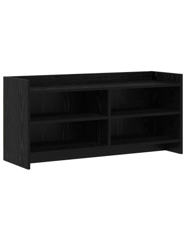 Mobile TV 100 x 33 x 47 cm Rovere Nero Legno ingegnerizzato