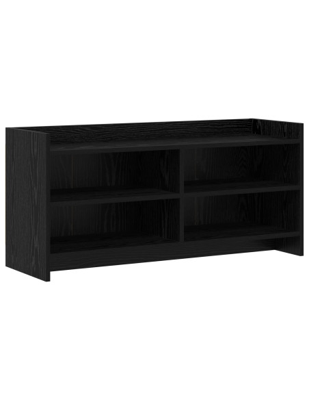 Mobile TV 100 x 33 x 47 cm Rovere Nero Legno ingegnerizzato