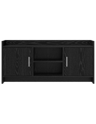 Mobile TV 102 x 33 x 47 cm Rovere Nero Legno ingegnerizzato