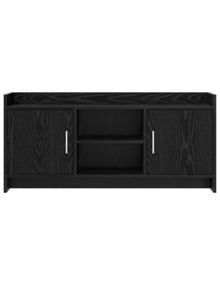 Mobile TV 102 x 33 x 47 cm Rovere Nero Legno ingegnerizzato