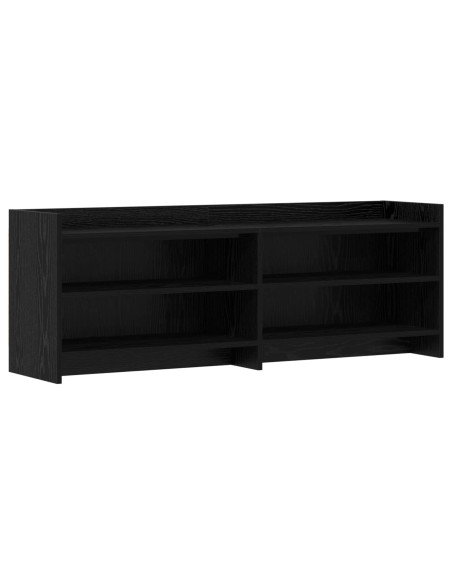 Mobile TV 135 x 33 x 47 cm Rovere Nero Legno ingegnerizzato