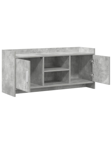 Mobile TV 102 x 33 x 47 cm Grigio Cemento Legno ingegnerizzato