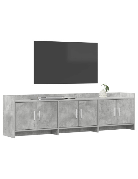 Mobile TV 168 x 33 x 47 cm Grigio Cemento Legno ingegnerizzato