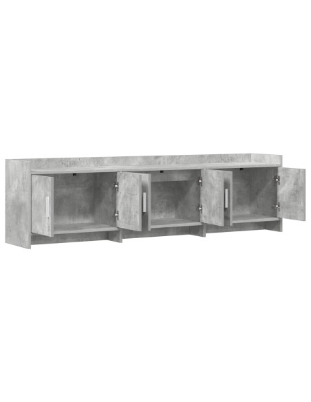 Mobile TV 168 x 33 x 47 cm Grigio Cemento Legno ingegnerizzato