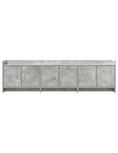 Mobile TV 168 x 33 x 47 cm Grigio Cemento Legno ingegnerizzato