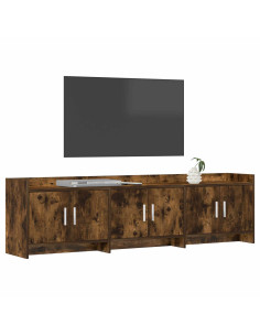 Mobile TV 168 x 33 x 47 cm Rovere Fumo Legno ingegnerizzato 2