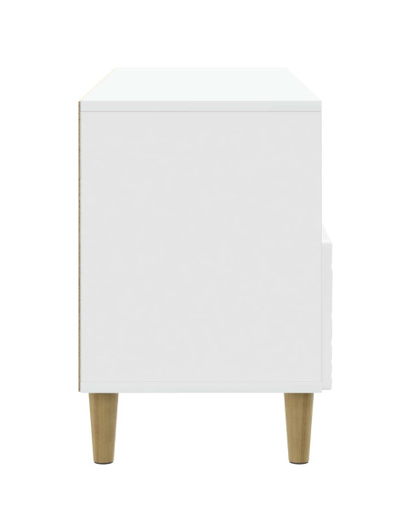 Mobile TV 102 x 34,5 x 50 cm Bianco Lucido Legno ingegnerizzato