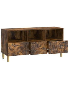 Mobile TV 102 x 34,5 x 50 cm Rovere Fumo Legno ingegnerizzato 2