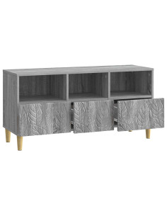 Mobile TV 102 x 34,5 x 50 cm Sonoma grigio Legno ingegnerizzato 2