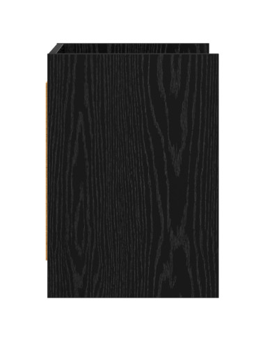 Mobile TV 60 x 33 x 47 cm Rovere Nero Legno ingegnerizzato
