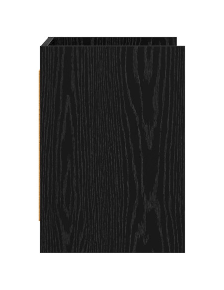 Mobile TV 60 x 33 x 47 cm Rovere Nero Legno ingegnerizzato