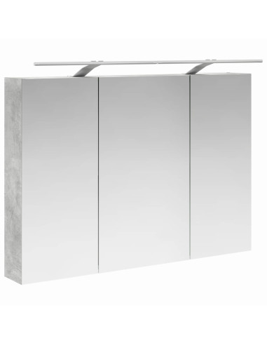 Set di mobili per il bagno 4 pcs Grigio Cemento