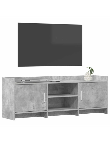 Mobile TV 130 x 33 x 47 cm Grigio Cemento Legno ingegnerizzato