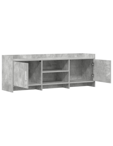 Mobile TV 130 x 33 x 47 cm Grigio Cemento Legno ingegnerizzato