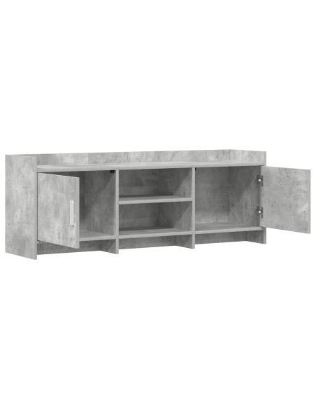 Mobile TV 130 x 33 x 47 cm Grigio Cemento Legno ingegnerizzato