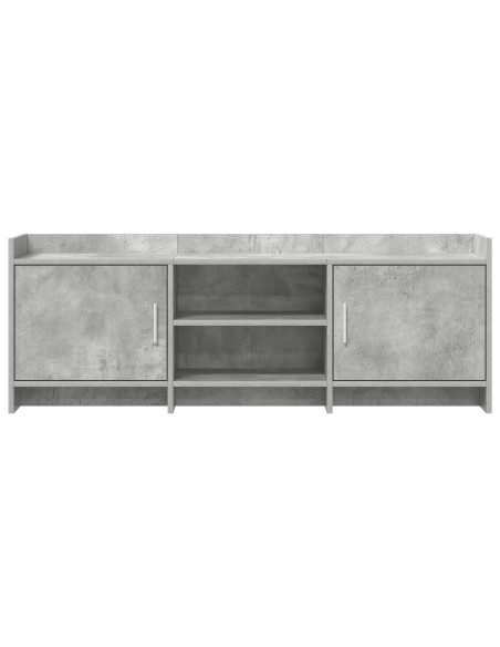 Mobile TV 130 x 33 x 47 cm Grigio Cemento Legno ingegnerizzato