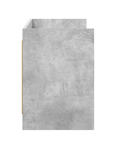 Mobile TV 130 x 33 x 47 cm Grigio Cemento Legno ingegnerizzato