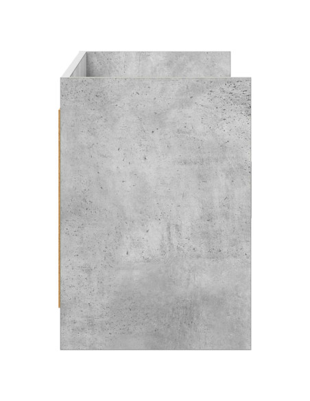 Mobile TV 130 x 33 x 47 cm Grigio Cemento Legno ingegnerizzato