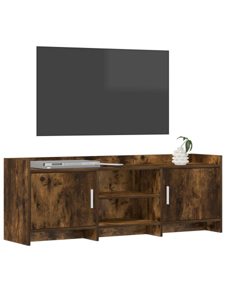 Mobile TV 130 x 33 x 47 cm Rovere Fumo Legno ingegnerizzato