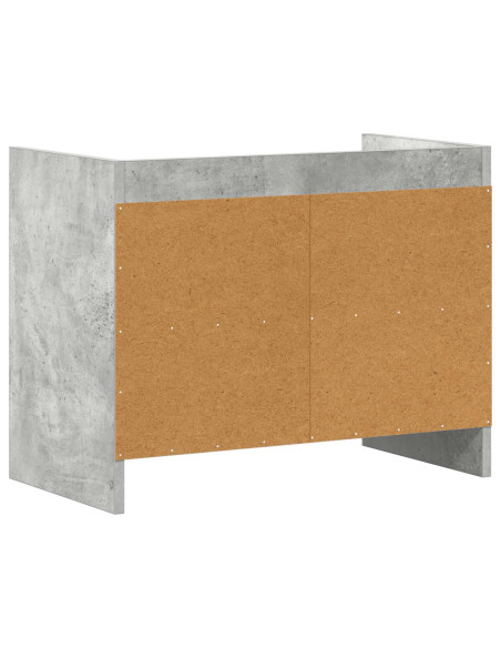 Mobile TV 60 x 33 x 47 cm Grigio Cemento Legno ingegnerizzato