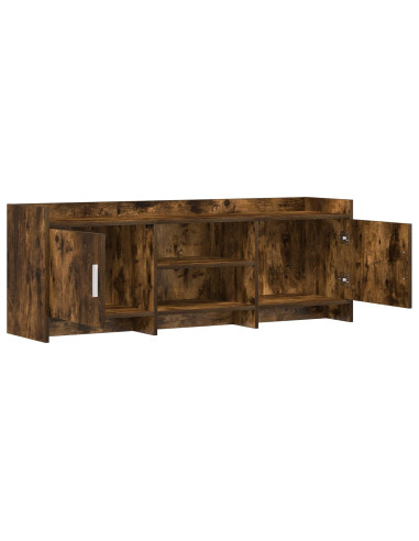 Mobile TV 130 x 33 x 47 cm Rovere Fumo Legno ingegnerizzato
