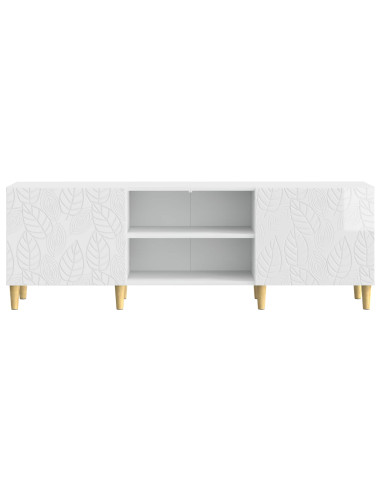 Mobile TV 150 x 31 x 50 cm Bianco Lucido Legno ingegnerizzato