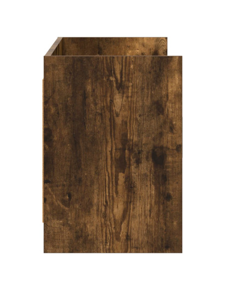 Mobile TV 130 x 33 x 47 cm Rovere Fumo Legno ingegnerizzato