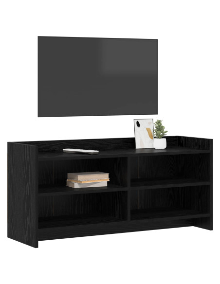 Mobile TV 100 x 33 x 47 cm Rovere Nero Legno ingegnerizzato