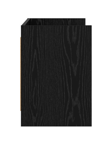 Mobile TV 100 x 33 x 47 cm Rovere Nero Legno ingegnerizzato