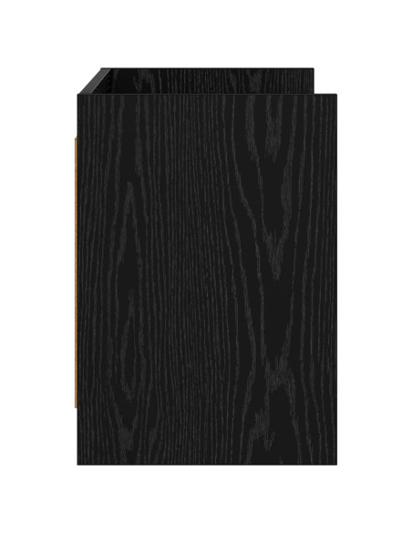 Mobile TV 100 x 33 x 47 cm Rovere Nero Legno ingegnerizzato