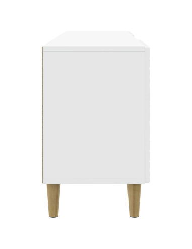 Mobile TV 102 x 34,5 x 50 cm Bianco Lucido Legno ingegnerizzato