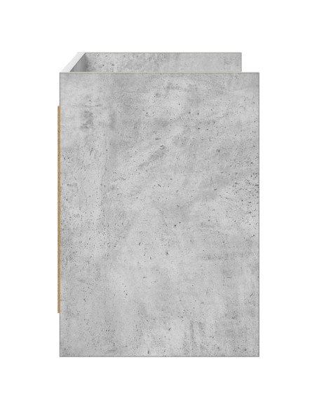 Mobile TV 100 x 33 x 47 cm Grigio Cemento Legno ingegnerizzato