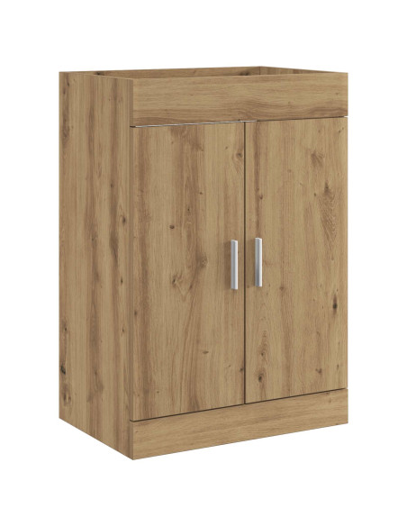 Mobiletto da Bagno Sotto Lavabo Rovere Artigianale
