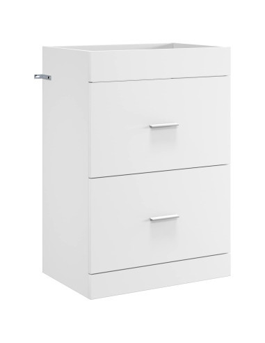 Mobiletto da Bagno Sotto Lavabo Bianco 56 x 37,5 x 81 cm