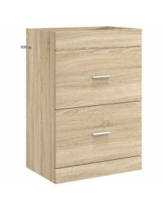 Mobiletto da Bagno Sotto Lavabo Rovere Sonoma 56 x 37,5 x 81 cm