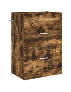Mobiletto da Bagno Sotto Lavabo Rovere Fumo 56 x 37,5 x 81 cm