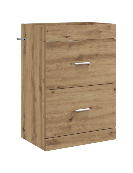 Mobiletto da Bagno Sotto Lavabo Rovere Artigianale