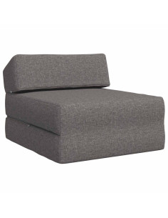 Divano Letto Pieghevole Grigio Chiaro 60 x 70 x 41 cm Tessuto
