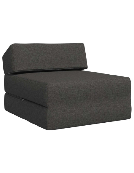 Divano Letto Pieghevole Grigio Scuro 60 x 70 x 41 cm Tessuto