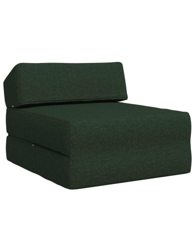 Divano Letto Pieghevole Verde Scuro 60 x 70 x 41 cm Tessuto