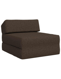 Divano Letto Pieghevole Tortora 60 x 70 x 41 cm Tessuto