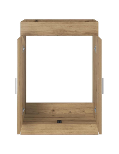 Mobiletto da Bagno Sotto Lavabo Rovere Artigianale