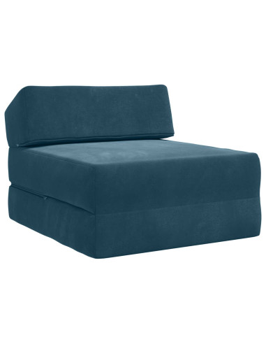 Divano Letto Pieghevole Blu 60 x 70 x 41 cm Tessuto