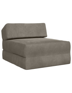 Divano Letto Pieghevole Grigio Chiaro 60 x 70 x 41 cm Tessuto