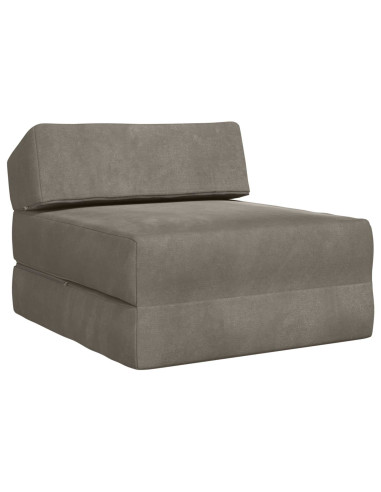 Divano Letto Pieghevole Grigio Chiaro 60 x 70 x 41 cm Tessuto