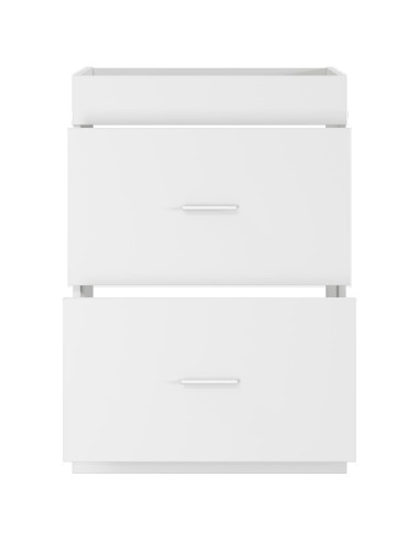 Mobiletto da Bagno Sotto Lavabo Bianco 56 x 37,5 x 81 cm
