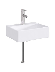 Lavabo da bagno Cromato 39 x 30,5 x 12,5 cm Metallo