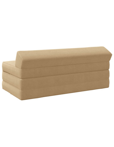 Divano Letto Pieghevole Verde Grigio 120 x 60 x 49 cm Tessuto